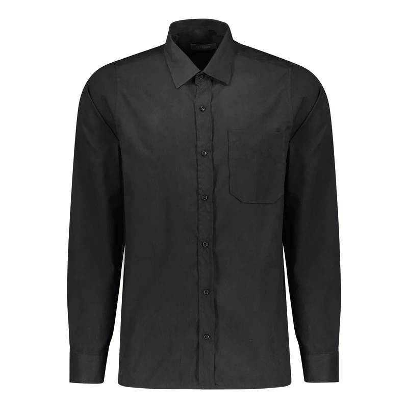 پیراهن آستین بلند یقه برگردان دیورسو مردانه کد 202503