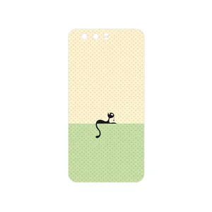 MAHOOT Minimal Internet Cat Icon Cover Sticker for Honor 9