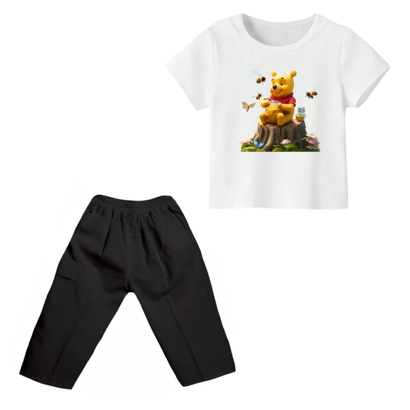 ست تی شرت و شلوارک پسرانه مدل پو کد ۳۶