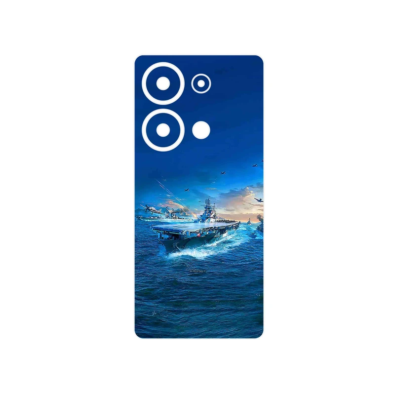 برچسب پوششی ماهوت مدل Warship مناسب برای گوشی موبایل شیائومی Poco M6 Pro 4G