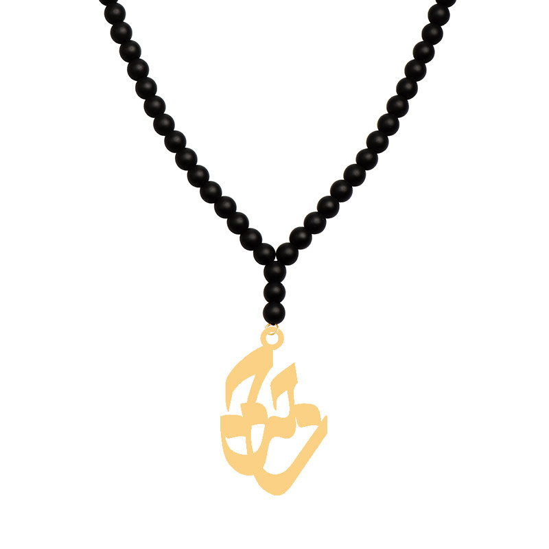 گردنبند طلا 18 عیار زنانه کرابو طرح حجت مدل Kr70956 گردنبند طلا 18 عیار زنانه کرابو طرح حجت مدل Kr70956