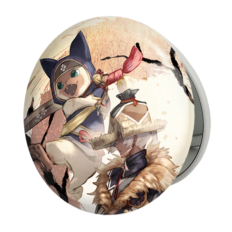 آینه جیبی خندالو طرح بازی شکارچی هیولا (Monster Hunter) مدل تاشو کد 33246