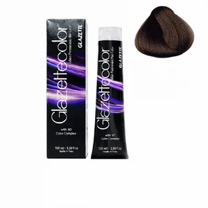 رنگ مو گلازت شماره 6NI حجم 100 میلی‌لیتر رنگ بلوند تیره طبیعی عسلی