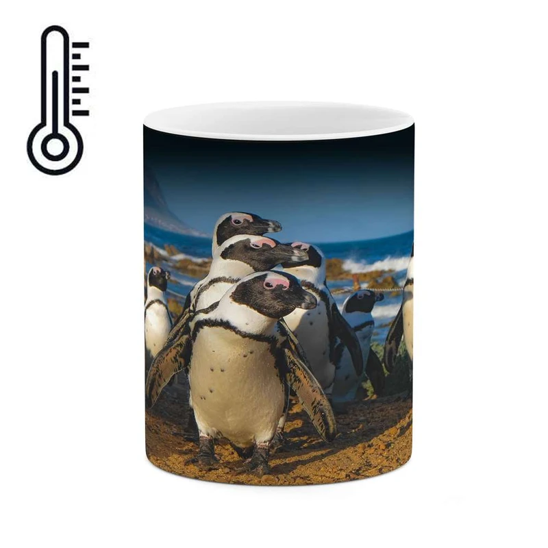 ماگ حرارتی کاکتی مدل پنگوئن کد mgh16858