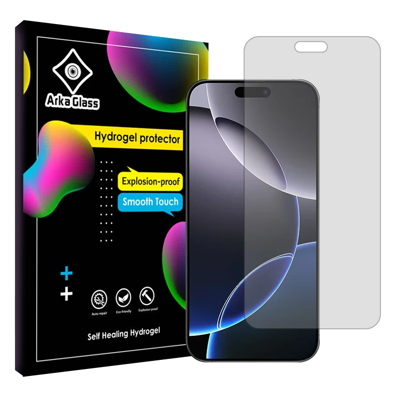 محافظ صفحه نمایش شفاف آرکا گلس مدل Tough مناسب برای گوشی موبایل اپل iPhone 16 Pro Max