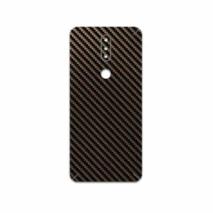 MAHOOT Glossy-Brown-Fiber Cover Sticker for Nokia 2.4