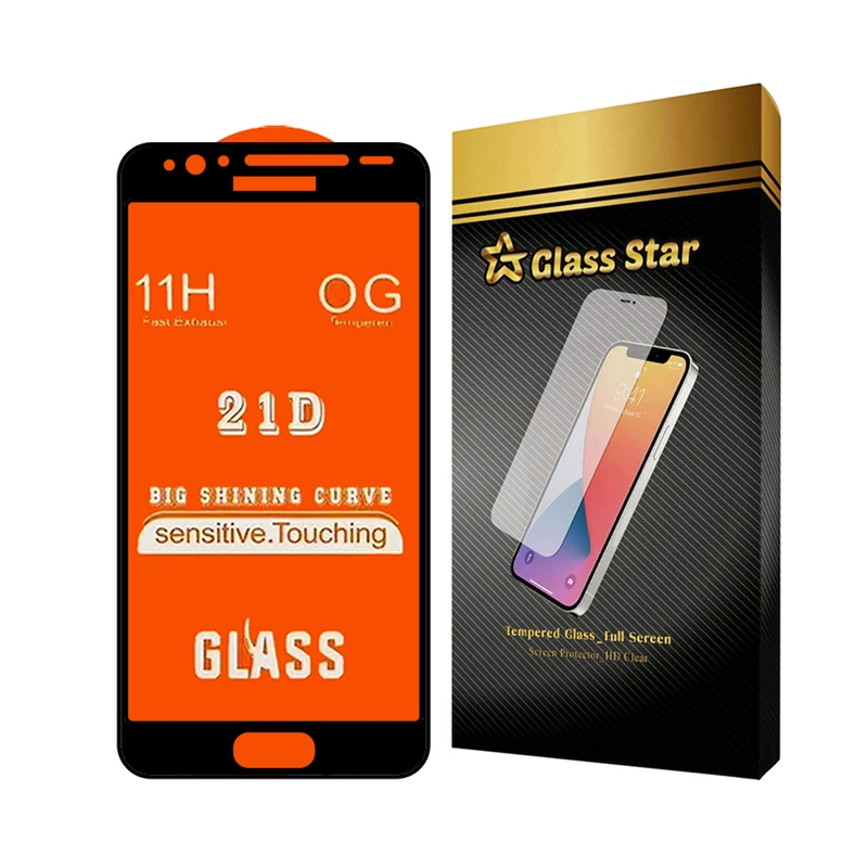 محافظ صفحه نمایش گلس استار مدل FULLGS مناسب برای گوشی موبایل سامسونگ Galaxy J7 Prime / Galaxy G610 / Galaxy On7 Prime