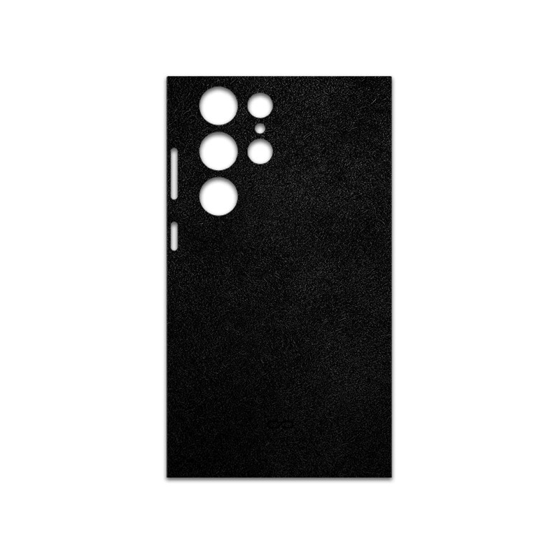 برچسب پوششی ماهوت مدل Black-Chamois-Leather مناسب برای گوشی موبایل سامسونگ Galaxy S23 Ultra