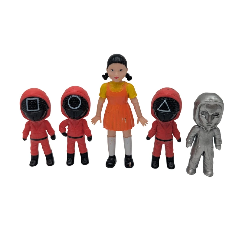 فیگور مدل اسکویید گیم مجموعه 5 عددی ارتفاع 10 سانتی‌متر