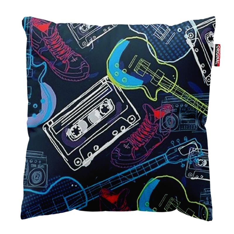 کوسن پاد آفرین طرح موسیقی کد 2732 سایز 30*30 سانتی متر