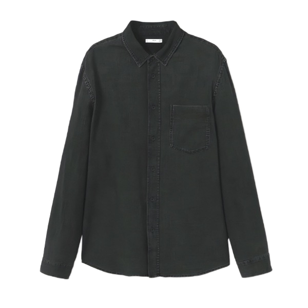 نکته خرید - قیمت روز پیراهن جین آستین بلند مردانه مانگو مدل RN115455 خرید