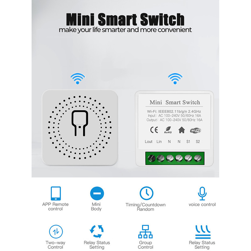 کلید هوشمند دی آی وای مدل WiFi 16A