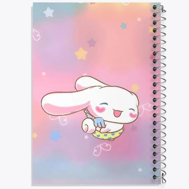 دفتر شطرنجی 50 برگ خندالو طرح سینامونرول هلو کیتی کد N4771