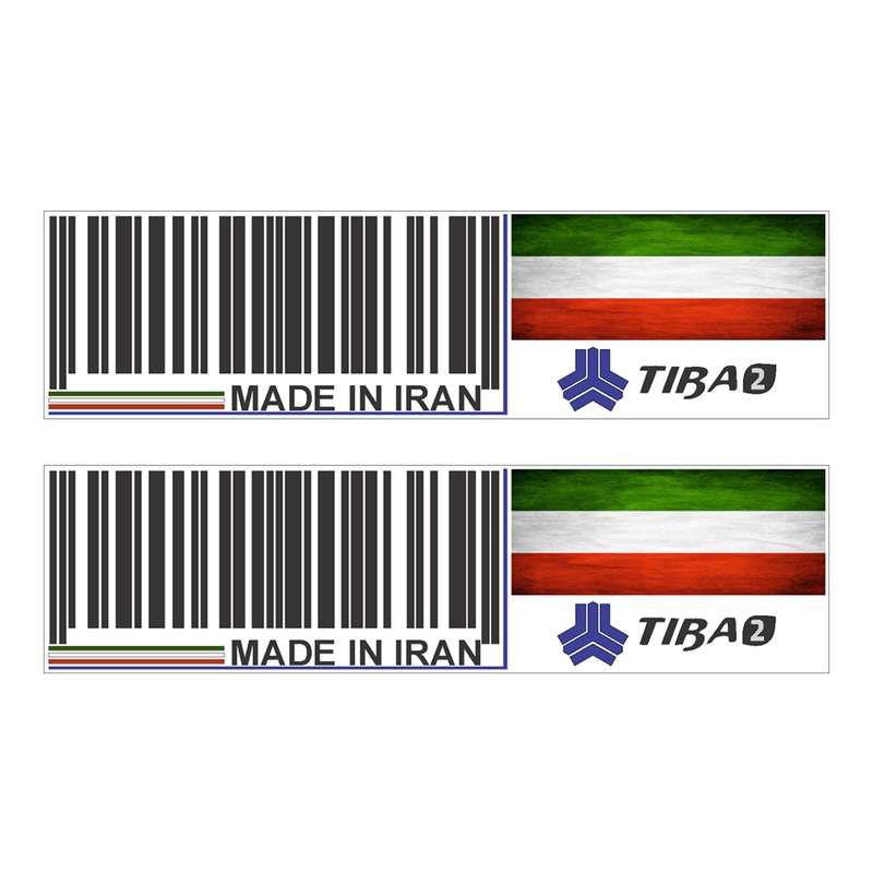 برچسب بدنه خودرو رایسان طرح لچکی کد SL025 بسته دو عددی