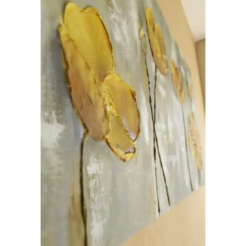 تابلو نقاشی رنگ روغن طرح گل شقایق