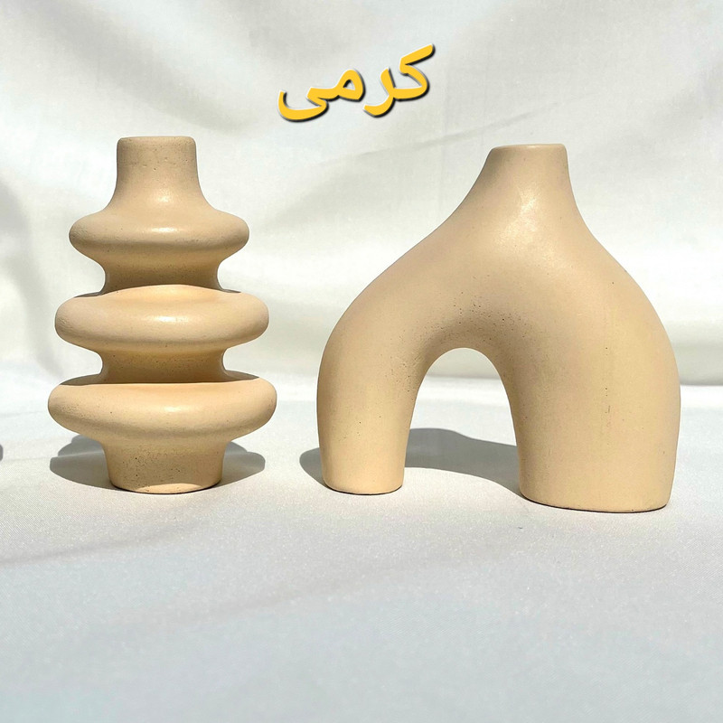 گلدان بتنی مدل آبشاری و پافیلی مجموعه 2 عددی