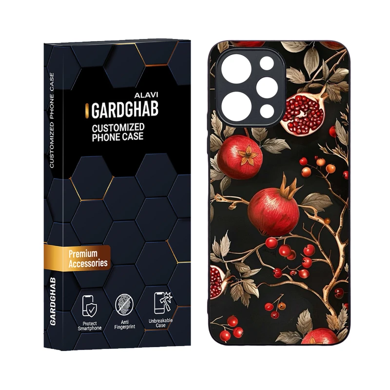 کاور گارد قاب علوی مدل دورژله ای هنری مناسب برای گوشی موبایل شیائومی Redmi 12 4G / 12 5G