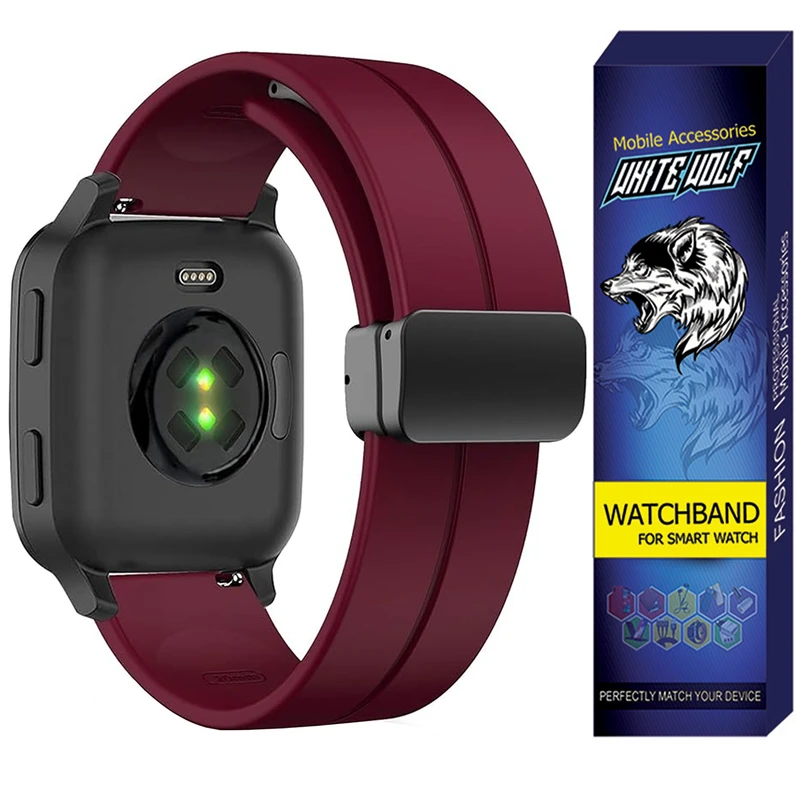 بند وایت ولف مدل WB-MAG مناسب برای ساعت هوشمند امیزفیت Bip 5 / 22mm