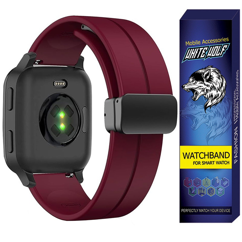 بند وایت ولف مدل WB-MAG مناسب برای ساعت هوشمند شیائومی Redmi Watch 3 Active / Watch 3 Lite / 22 mm