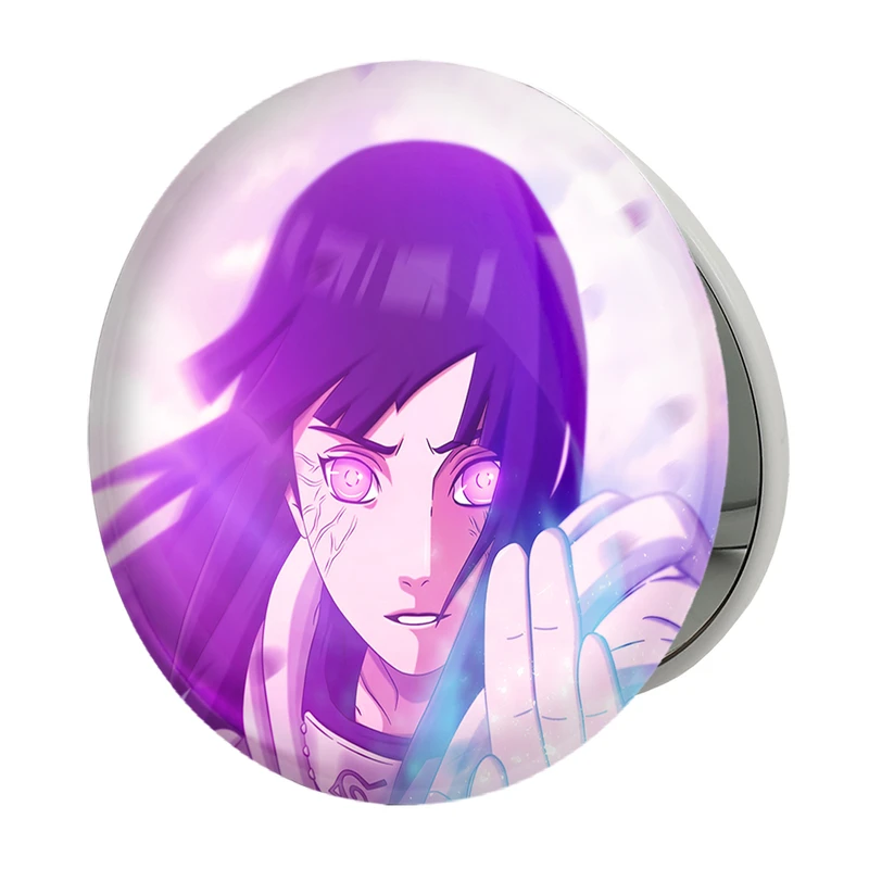 آینه جیبی خندالو طرح هیناتا هیوگا انیمه دختر مدل تاشو کد 12145 