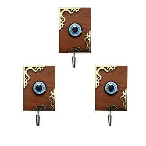 آویز حوله هوک مدل چشم و نظر کد 1 بسته 3 عددی