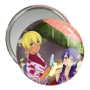 آینه جیبی خندالو مدل مگومی و ایکومی انیمه جنگ غذاها Food Wars  کد 17014
