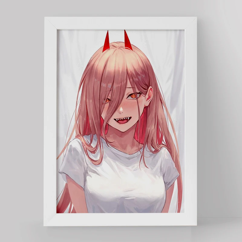 تابلو خندالو مدل پاور انیمه مرد اره ای کد 17860