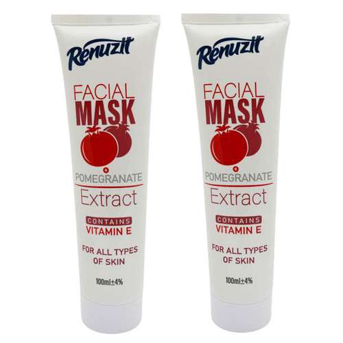 ماسک صورت رینوزیت مدل انار حجم 100 میلی لیتر مجموعه 2 عددی