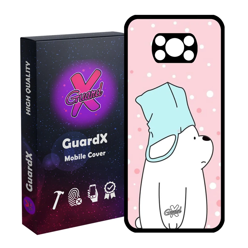 کاور گارد ایکس طرح Bear مدل Glass10019 مناسب برای گوشی موبایل شیائومی Poco X3 / Poco X3 NFC