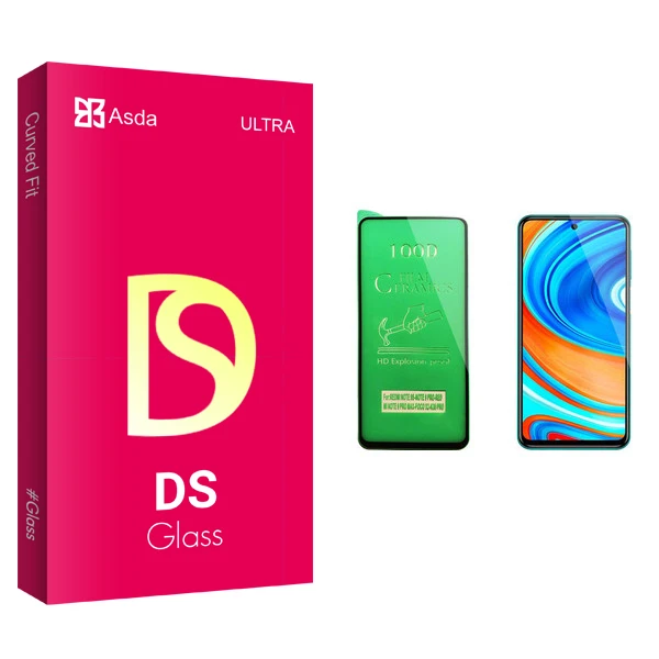 محافظ صفحه نمایش سرامیکی آسدا مدل DS glass مناسب برای گوشی موبایل شیائومی Redmi Note 9 Pro
