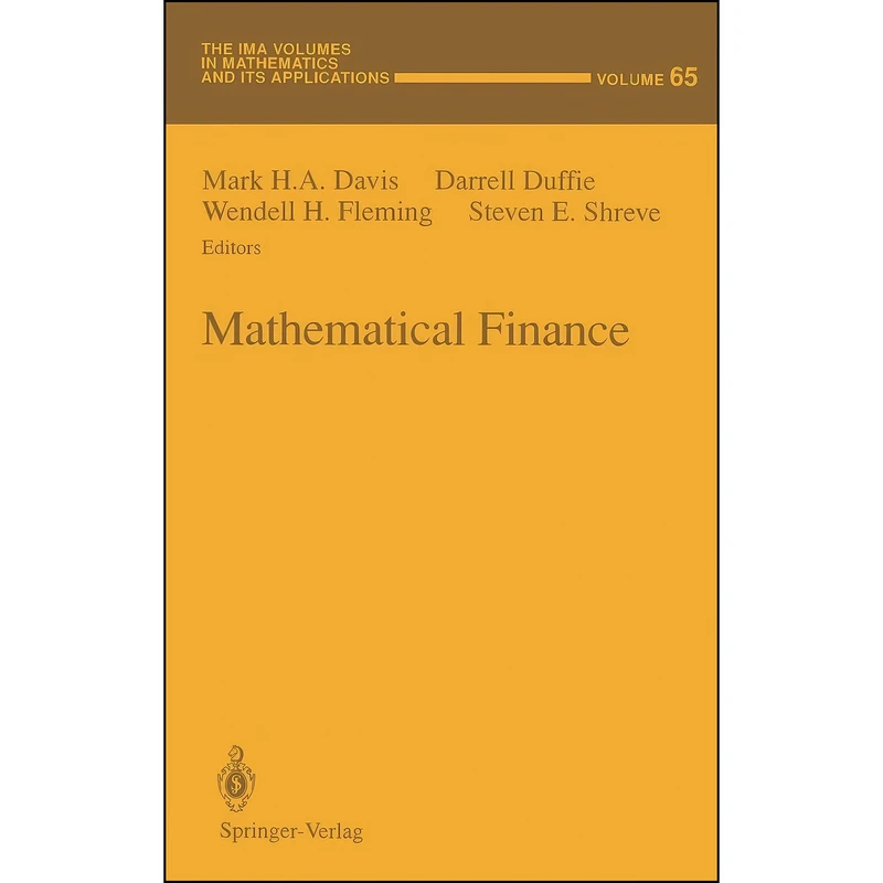 کتاب Mathematical Finance  اثر جمعي از نويسندگان انتشارات Springer