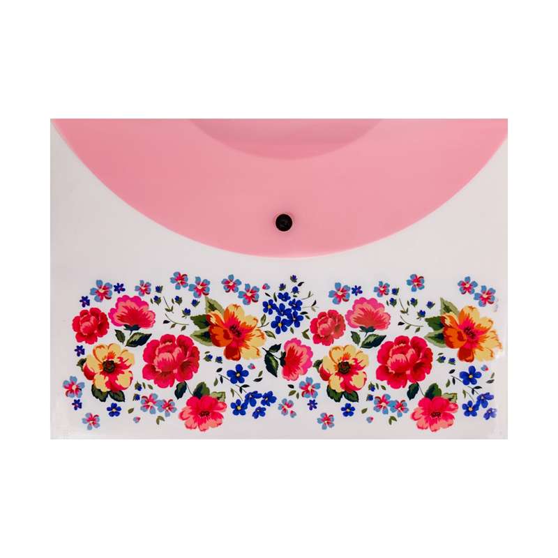 پوشه دکمه دار پیلاوران مدل فانتزی جیب دار طرح گل کد 02