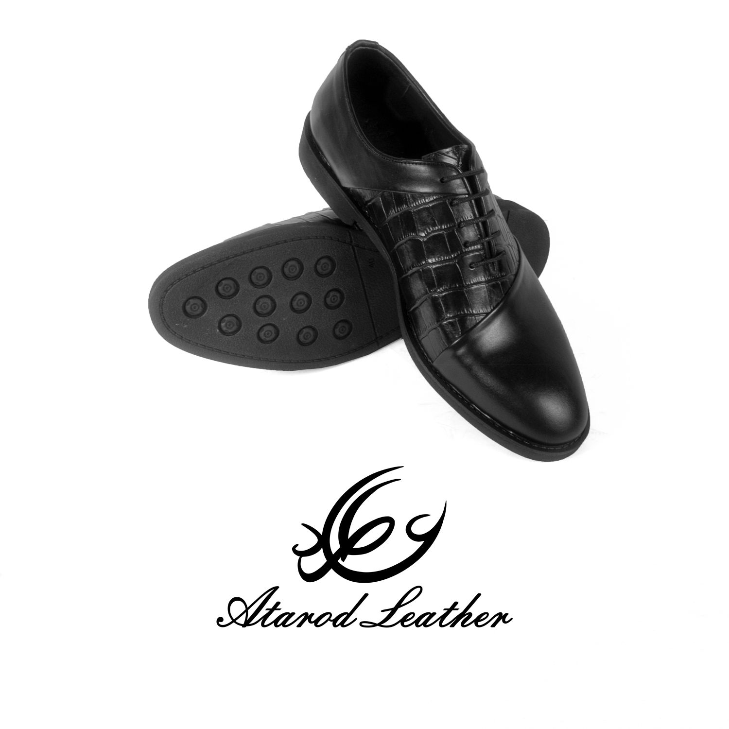 کفش مردانه چرم عطارد مدل چرم طبیعی کد SH205 -  - 6