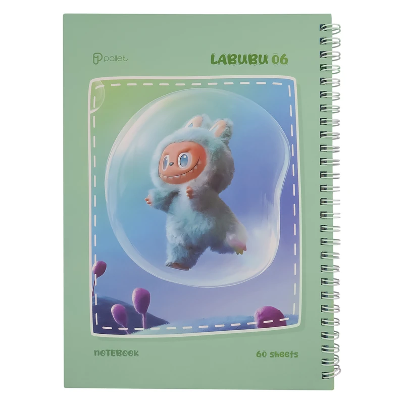 دفتر مشق 60 برگ پالت مدل لبوبو کد 1