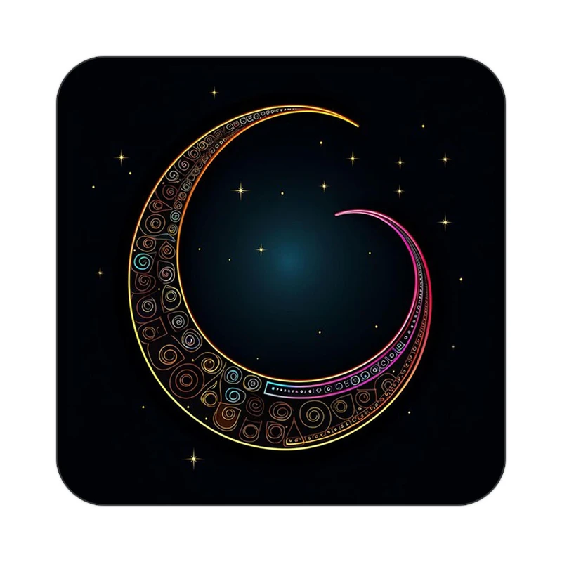 زیر لیوانی کاکتی طرح ماه و ستاره مدل mp53083