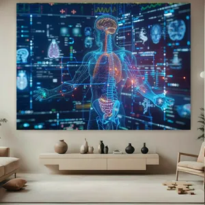 پوستر طرح آناتومی بدن مدل دیجیتال کد FP105571