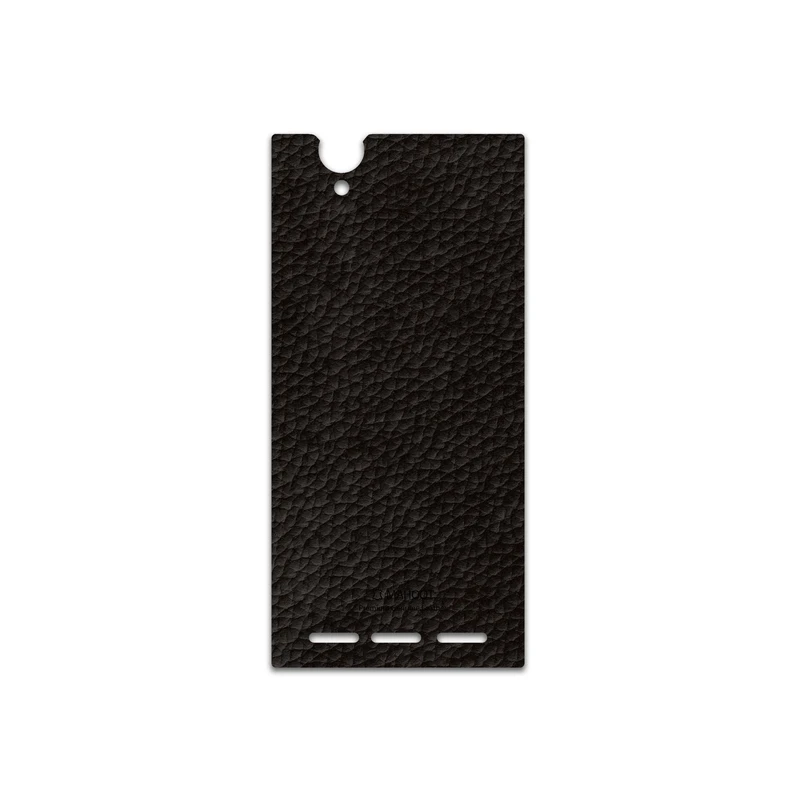 برچسب پوششی ماهوت مدل Dark-Brown-Leather مناسب برای گوشی موبایل سونی Xperia T2 Ultra
