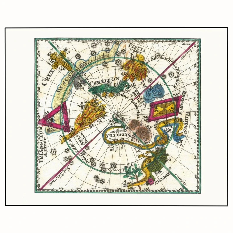 پوستر مدل نقشه آسمانی -طرح رنسانس قرون وسطی 39 