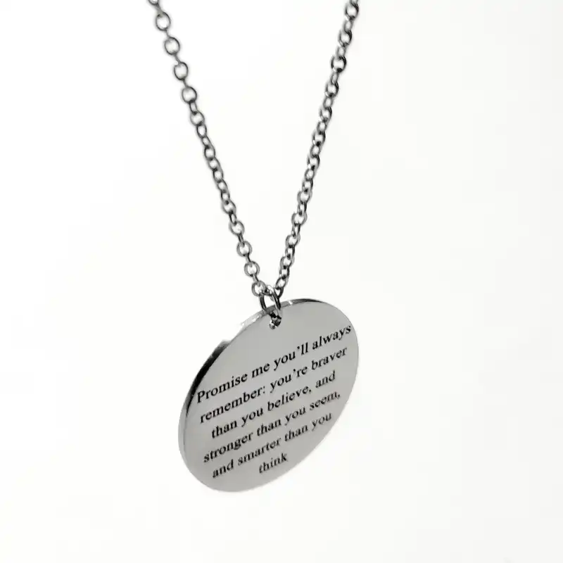 گردنبند زنانه مدل متن انگلیسی