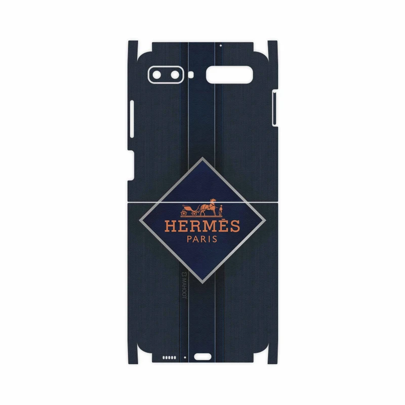 برچسب پوششی ماهوت مدل Hermes-Logo-FullSkin مناسب برای گوشی موبایل سامسونگ Galaxy Z Flip