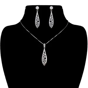 نیم ست نقره آی جواهر طرح رویال کد 77205NN