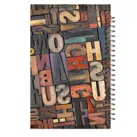 دفتر یادداشت مشایخ طرح حروف انگلیسی مدل دوخط کد Z10