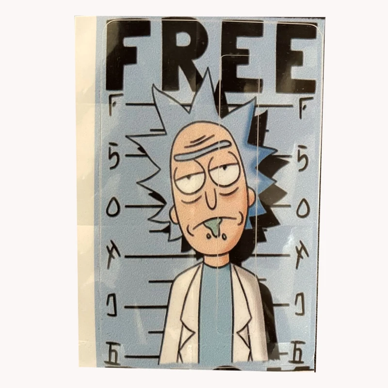 استیکر کارت مدل ریک و مورتی کد J47