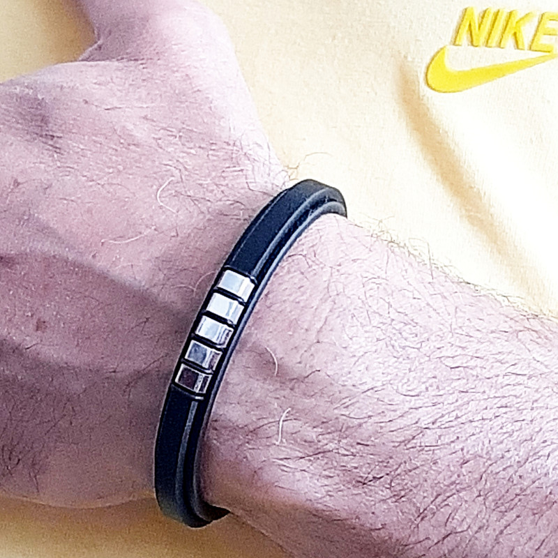 دستبند مردانه مدل چرم طبیعی کد 4488