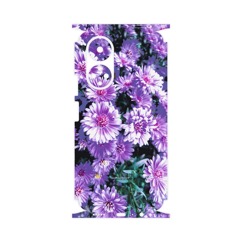برچسب پوششی ماهوت مدل Purple-Flower-FullSkin مناسب برای گوشی موبایل آنر X7