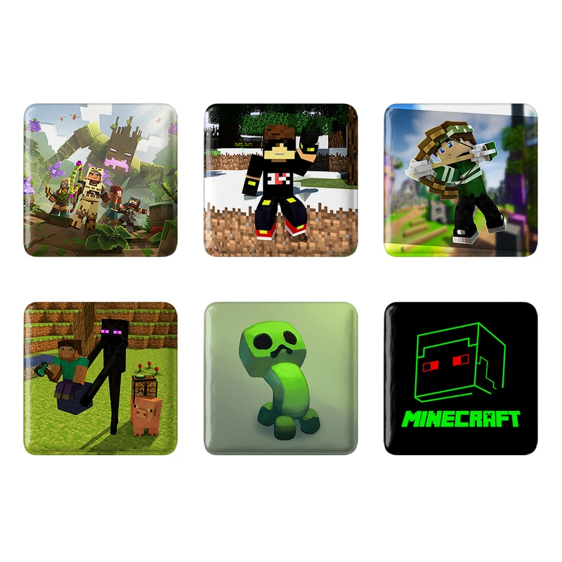 مگنت خندالو طرح بازی ماینکرافت Minecraft کد 1437B مجموعه 6 عددی