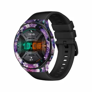 MAHOOT Purple-Flower Cover Sticker for Huawei Watch GT 2e Smartwatch