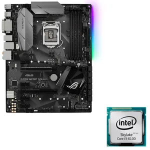 مادربرد ایسوس مدل ROG STRIX B250F GAMING به همراه پردازنده مرکزی اینتل سری Skylake مدل Core i3-6100