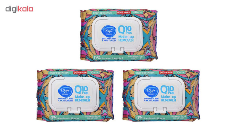 دستمال مرطوب دافی مدل 1 Q10 Stop irritation مجموعه 3 عددی دستمال مرطوب دافی مدل 1 Q10 Stop irritation مجموعه 3 عددی