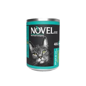 کنسرو غذای گربه بالغ نوول لوکس مدل پته طعم ماهی وزن 400 گرم